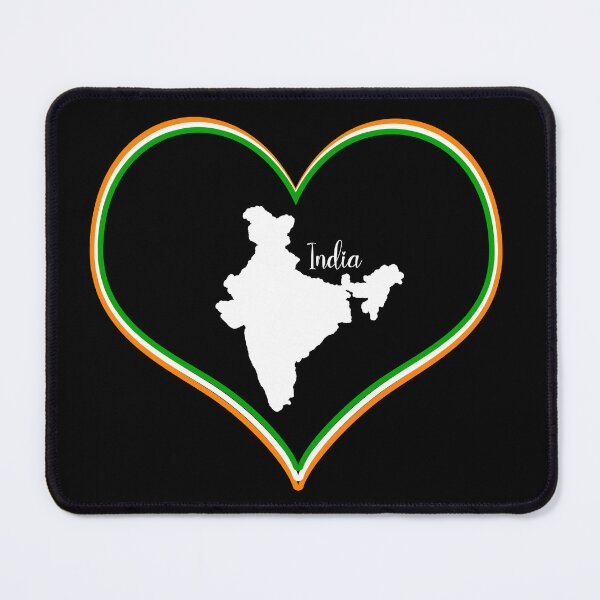 Item preview, Black heart map India designed and sold by Astralia.