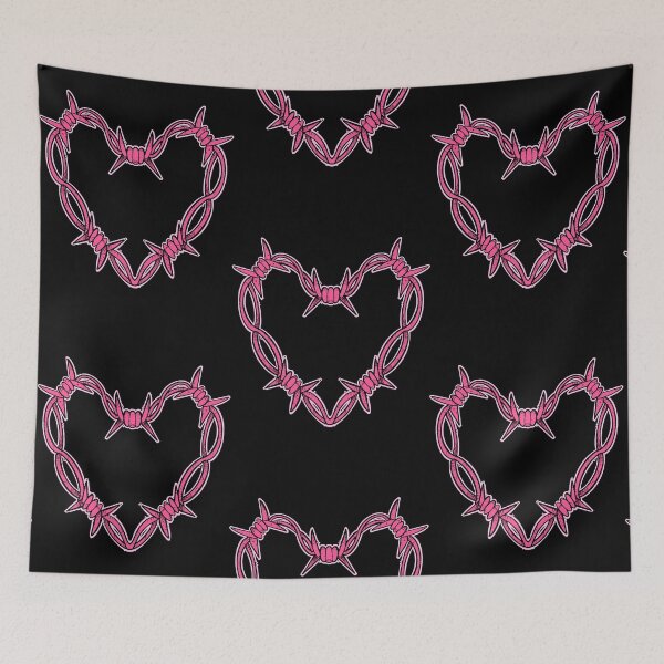 Item preview, Pink barbed wire heart  designed and sold by MichaelCar9463.