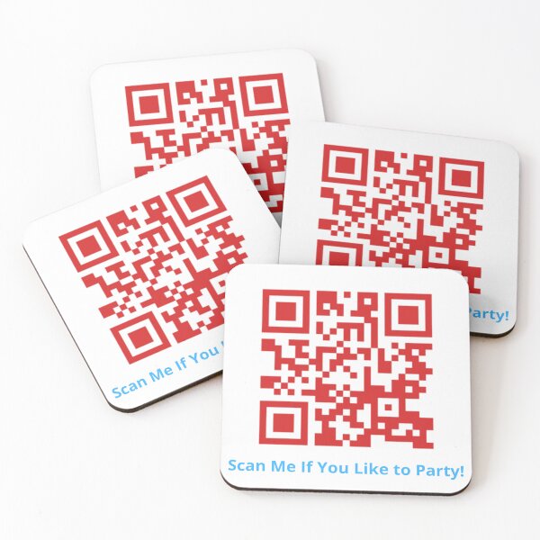 Item preview, rickroll qr code sticker never gonna give you up - scan me if you like to party! designed and sold by Lu &  Partners.