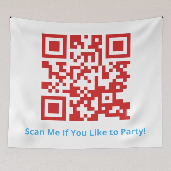 Item preview, rickroll qr code sticker never gonna give you up - scan me if you like to party! designed and sold by Lu &  Partners.