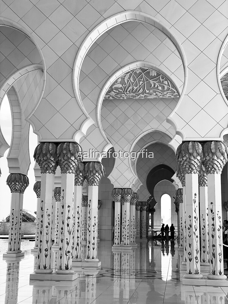 "Domes of White Marble in Abu Dhabi" Sticker by salinafotogrfia Redbubble