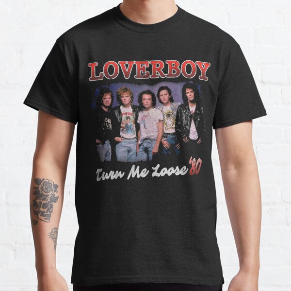 Loverboy Canadian Rock Band Turn Me Loose 80 Adult T Shirt Rock Music 
