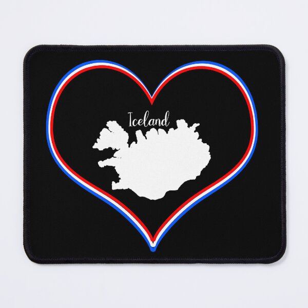 Item preview, Black heart map Iceland designed and sold by Astralia.
