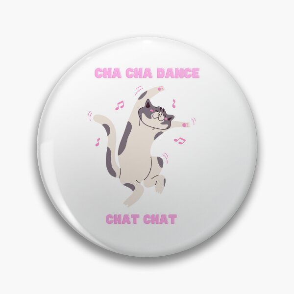 Item preview, Cha Cha Dance- Chat Chat - Cat Pun French - English designed and sold by BelovedBirmans.