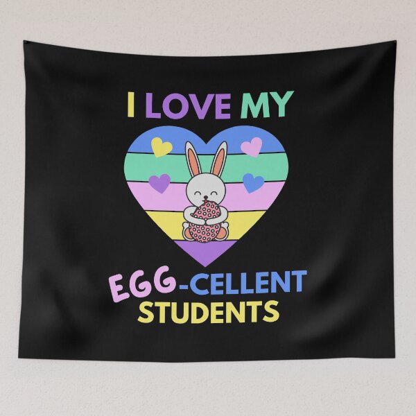 Item preview, Easter Teacher - I Love My Egg-Cellent Students - Easter Bunny, Happy Easter, Children's Easter, Chocolate Bunny designed and sold by jadedscientist.