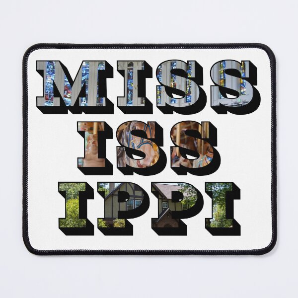 Item preview, Mississippi w/ National Landmarks designed and sold by Pajamurai.