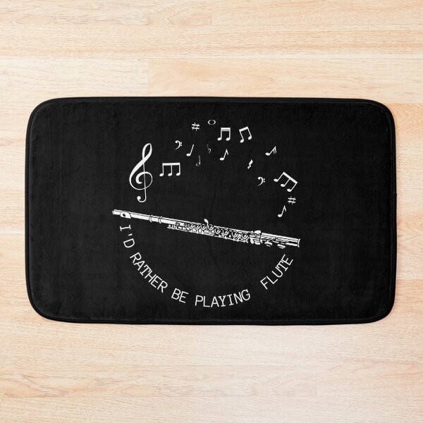 Item preview, "I'd Rather be Playing Flute" - Stickers, T Shirt, Hoodie, Mug, Hat, Tote | Gift for Flute Player, Flute Lover, Flutist designed and sold by Pawfect-Purr.