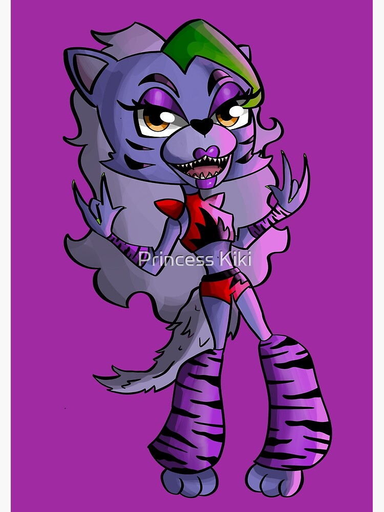 Fnaf Security Breach Glamrock Roxy Roxanne Wolf Five Nights At Freddys Photographic Print