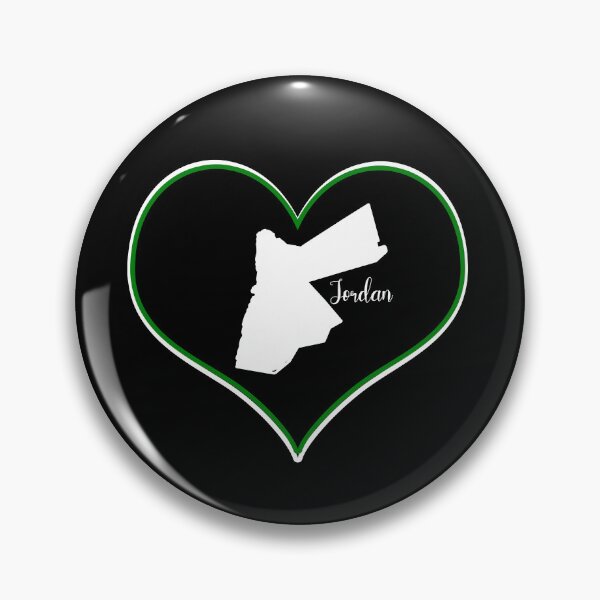 Item preview, Black heart map Jordan designed and sold by Astralia.