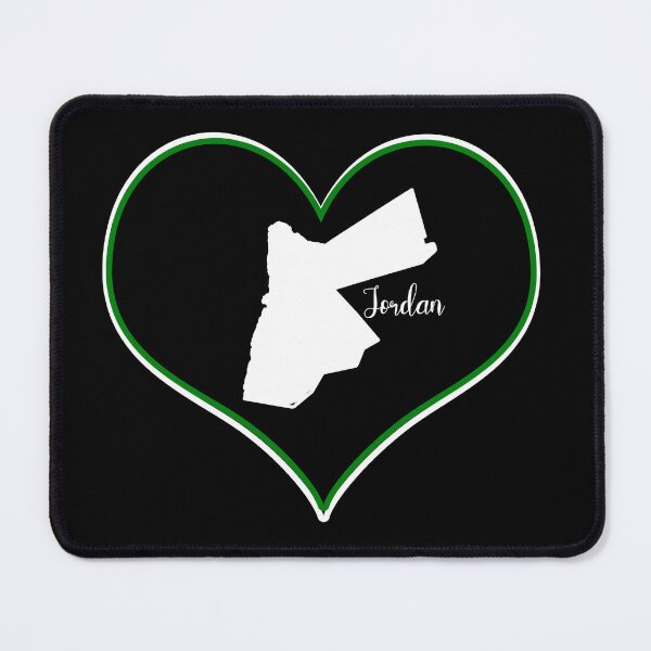 Item preview, Black heart map Jordan designed and sold by Astralia.