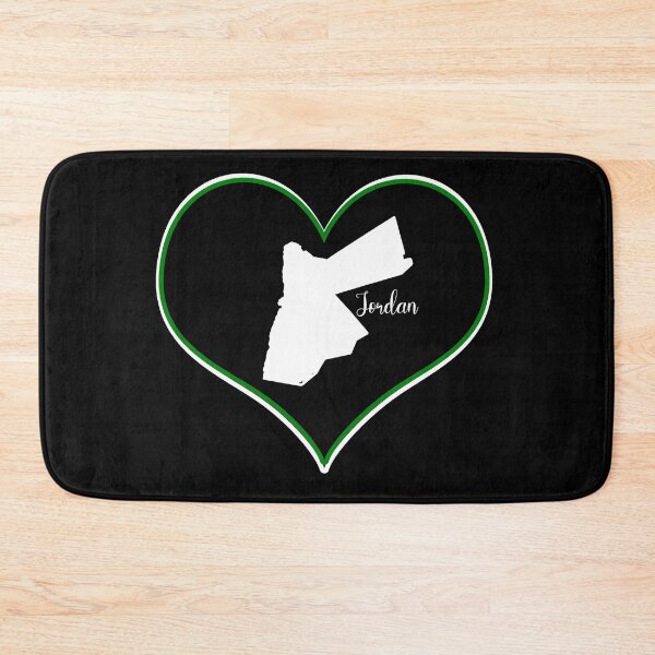 Item preview, Black heart map Jordan designed and sold by Astralia.