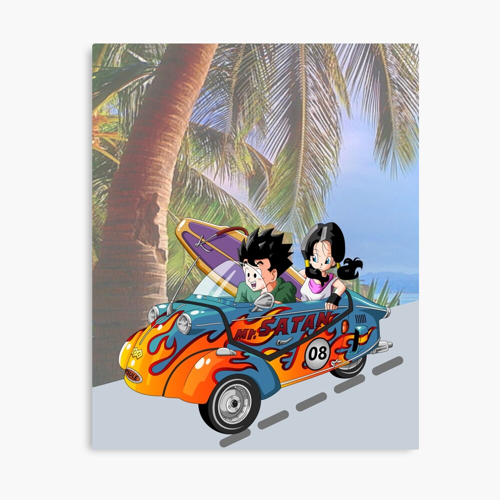 Gohan and Videl at Dragon Ball Beach.