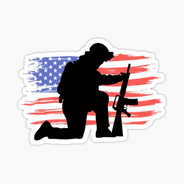 soldier-taking-a-knee-veterans-day-vintage-american-flag