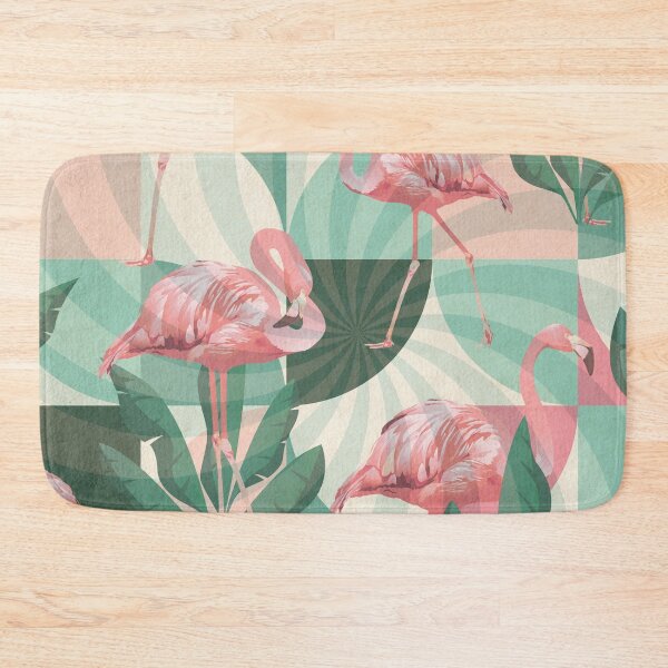 Item preview, retro colors pink flamingo summer swirl pattern designed and sold by Beeroclock.