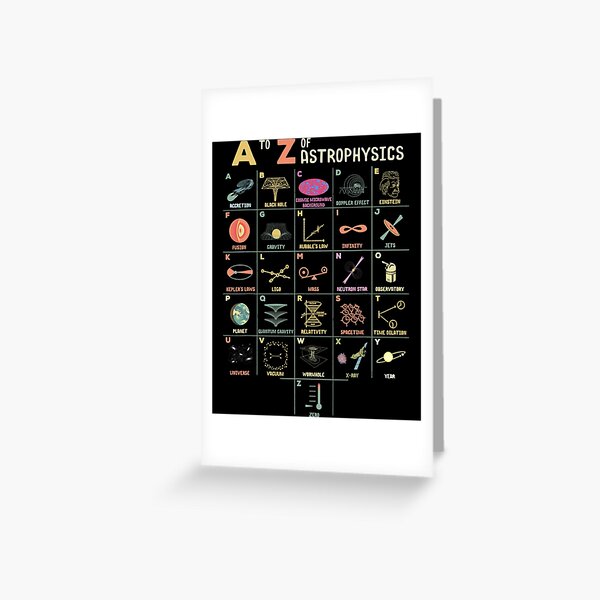 Artikel-Vorschau von A bis Z Astrophysik Lustige Weltraumobjekte Wissenschaft, designt und verkauft von JoyceDina.