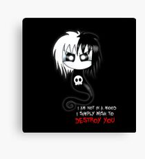 Eleanor- Not in a mood Canvas Print