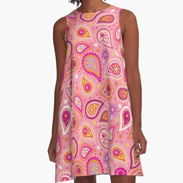 Colorful summer paisleys A-Line Dress