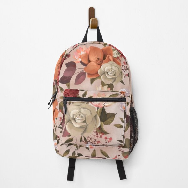 Item preview, Elegant Vintage Floral Painting, Delicate Peach, Purple, and Pink Roses designed and sold by Orianah.