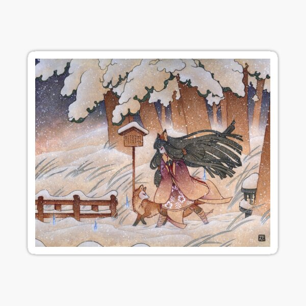 Item preview, A Blustery Winter Journey designed and sold by TeaKitsune.