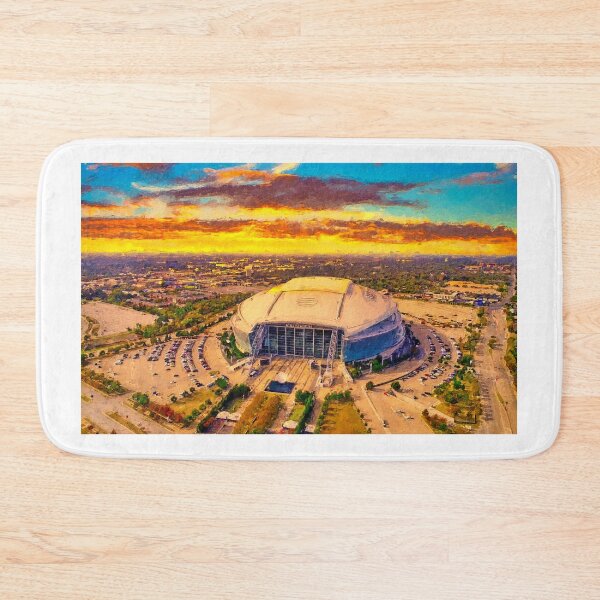 Item preview, ATT Stadium in Arlington, Texas, at sunset - digital painting designed and sold by NickoPrints.
