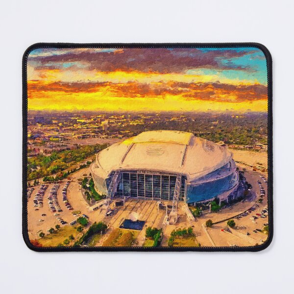 Item preview, ATT Stadium in Arlington, Texas, at sunset - digital painting designed and sold by NickoPrints.