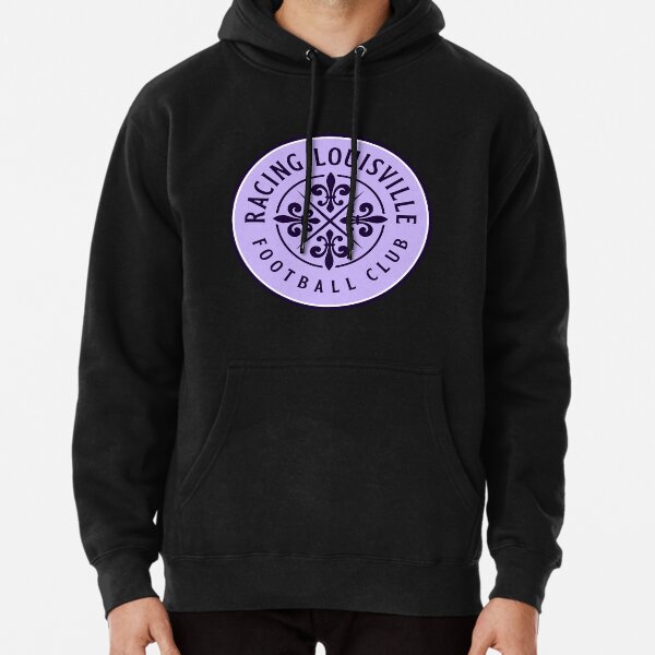 Youth Nike Racing Louisville FC Crest Purple Hoodie