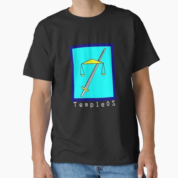 Item preview, TempleOS Text Logo80 designed and sold by pureIceland9x.