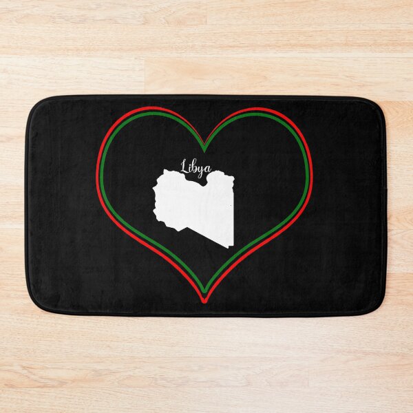 Item preview, Black heart map Libya designed and sold by Astralia.