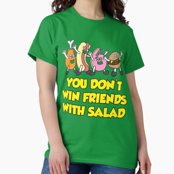 Artikel-Vorschau von Du gewinnst keine Freunde mit Salat, designt und verkauft von inesbotdesigns.