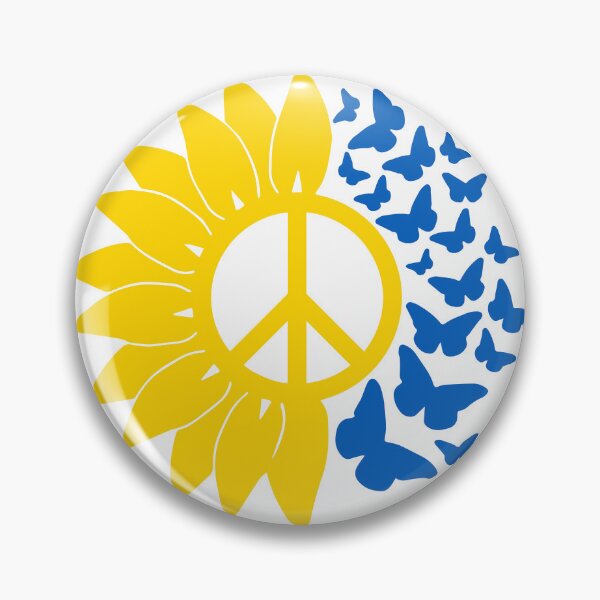 Item preview, Ukraine Sunflower butterfly flag designed and sold by Ashi17.