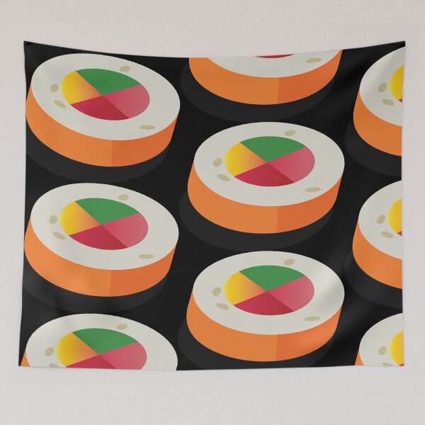 Item preview, Califonia roll with fish and green designed and sold by pamaripai.