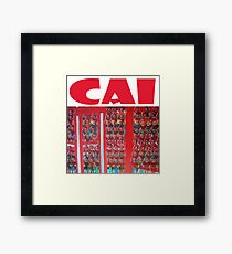 Great red grandstand Framed Print