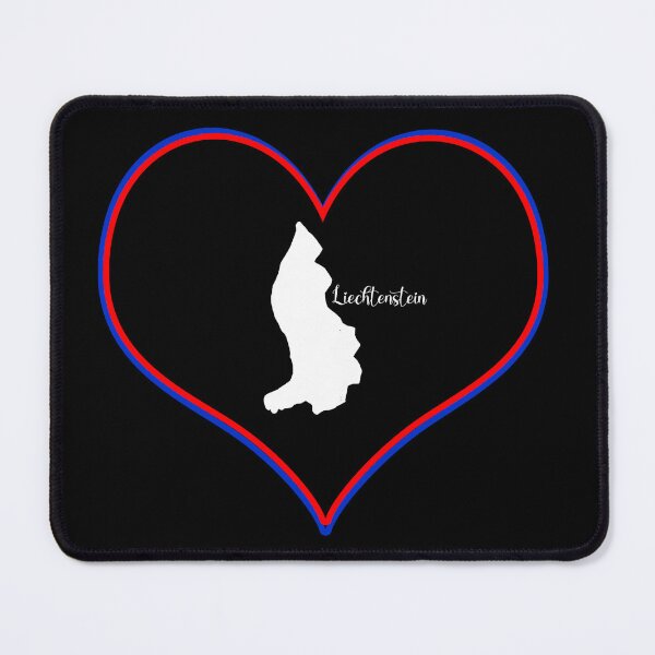 Item preview, Black Heart Liechtenstein Map designed and sold by Astralia.