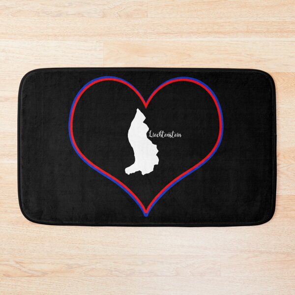 Item preview, Black Heart Liechtenstein Map designed and sold by Astralia.
