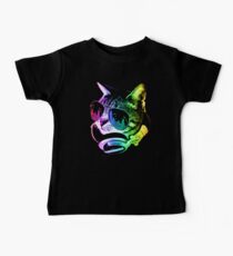 Rainbow Music Cat Baby T-Shirt