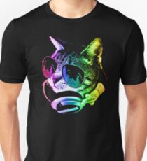 Rainbow Music Cat Unisex T-Shirt