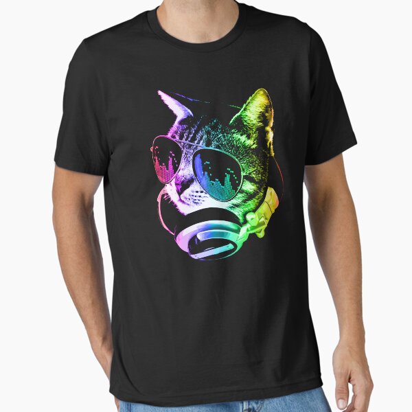 Item preview, Rainbow Music Cat designed and sold by ROBOTFACE .