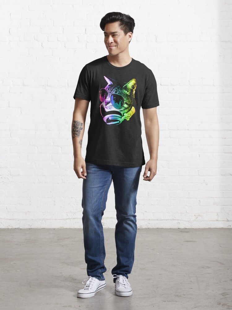 Disover Rainbow Music Cat | Essential T-Shirt 
