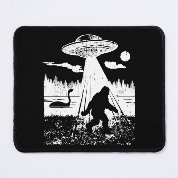 Item preview, Bigfoot UFO Abduction | Sasquatch | Loch Ness Monster designed and sold by Qudkin.