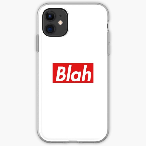 Blah iPhone Soft Case