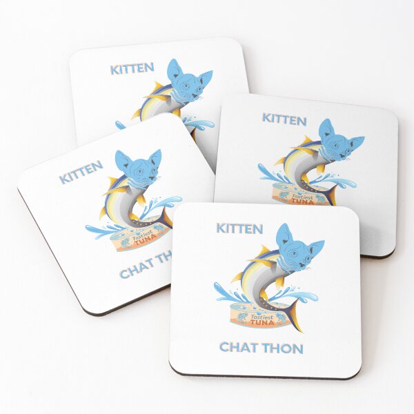 Item preview, Kitten - Chat Thon - Cat Pun French - English designed and sold by BelovedBirmans.