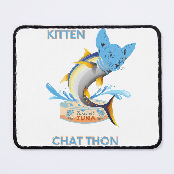 Item preview, Kitten - Chat Thon - Cat Pun French - English designed and sold by BelovedBirmans.