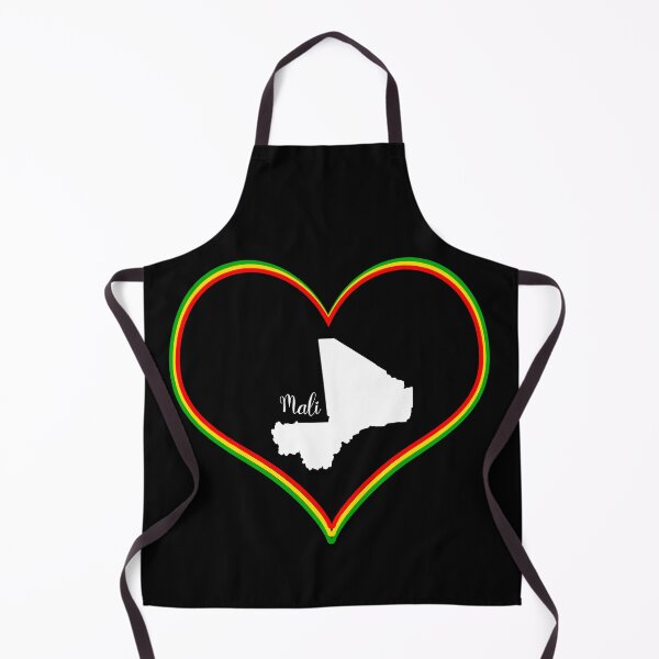 Item preview, Black heart Mali map designed and sold by Astralia.