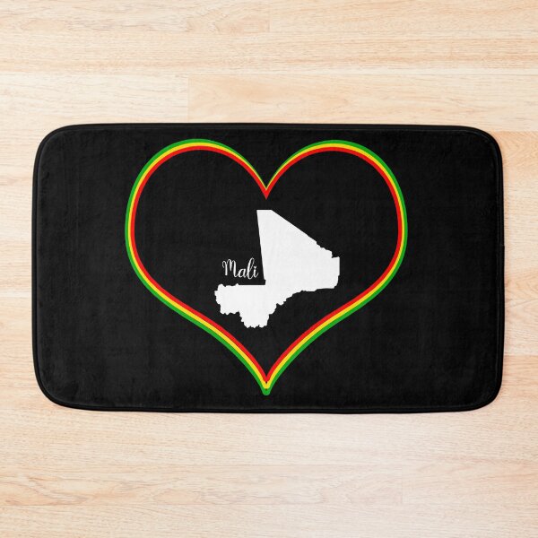 Item preview, Black heart Mali map designed and sold by Astralia.
