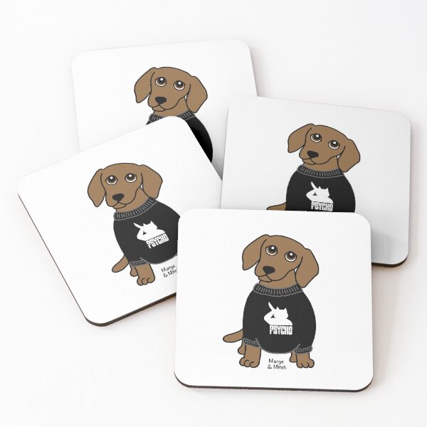 Item preview, Cute Dachshund Sausage Dog with Psycho Cat Jumper designed and sold by Scat the cat.