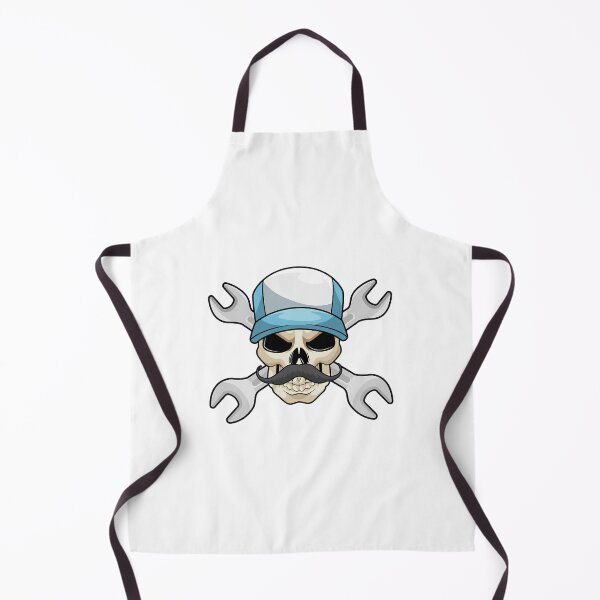 Item preview, Skull with Mustache & Wrench  designed and sold by uocvinh8964.