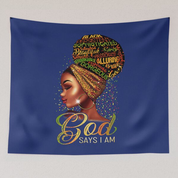 Item preview, African American Girl God Says I Am Black Pride designed and sold by KaisaHaverte.