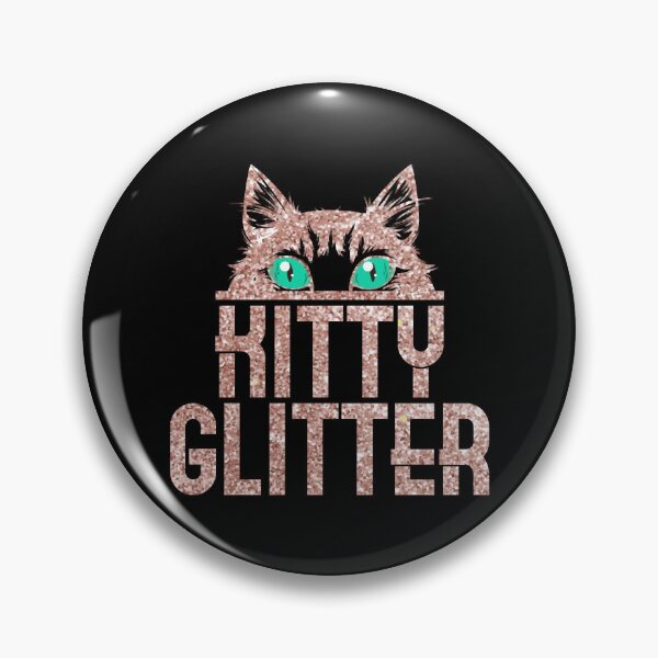 Artikelvorschau, Kitty Glitter Glittery Golden Glänzende Schnurrhaare Liebe entworfen und verkauft von KaisaHaverte.