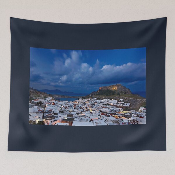 Item preview, Night falling in Lindos - Rhodes island designed and sold by Hercules Milas.