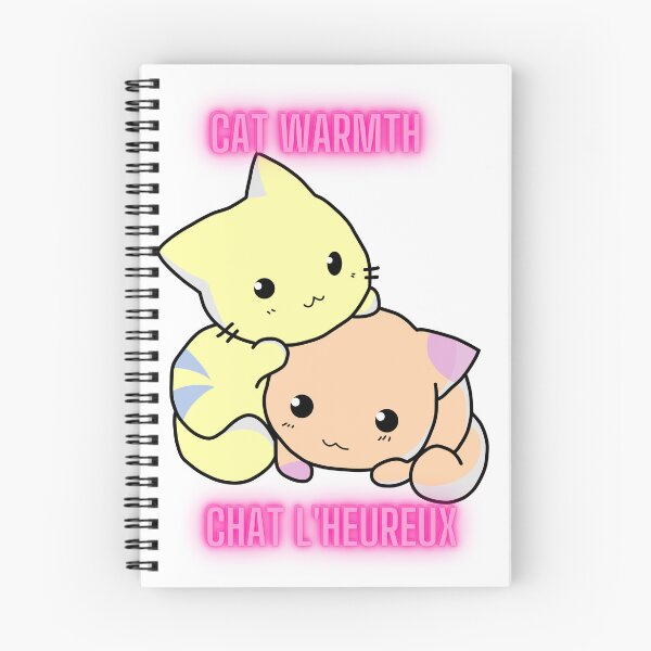 Item preview, (Cat) Warmth - Chat l'heureux - Cat Pun French - English designed and sold by BelovedBirmans.